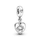 Pandora Moments Friends Forever Heart hela, hopea, 799294C01