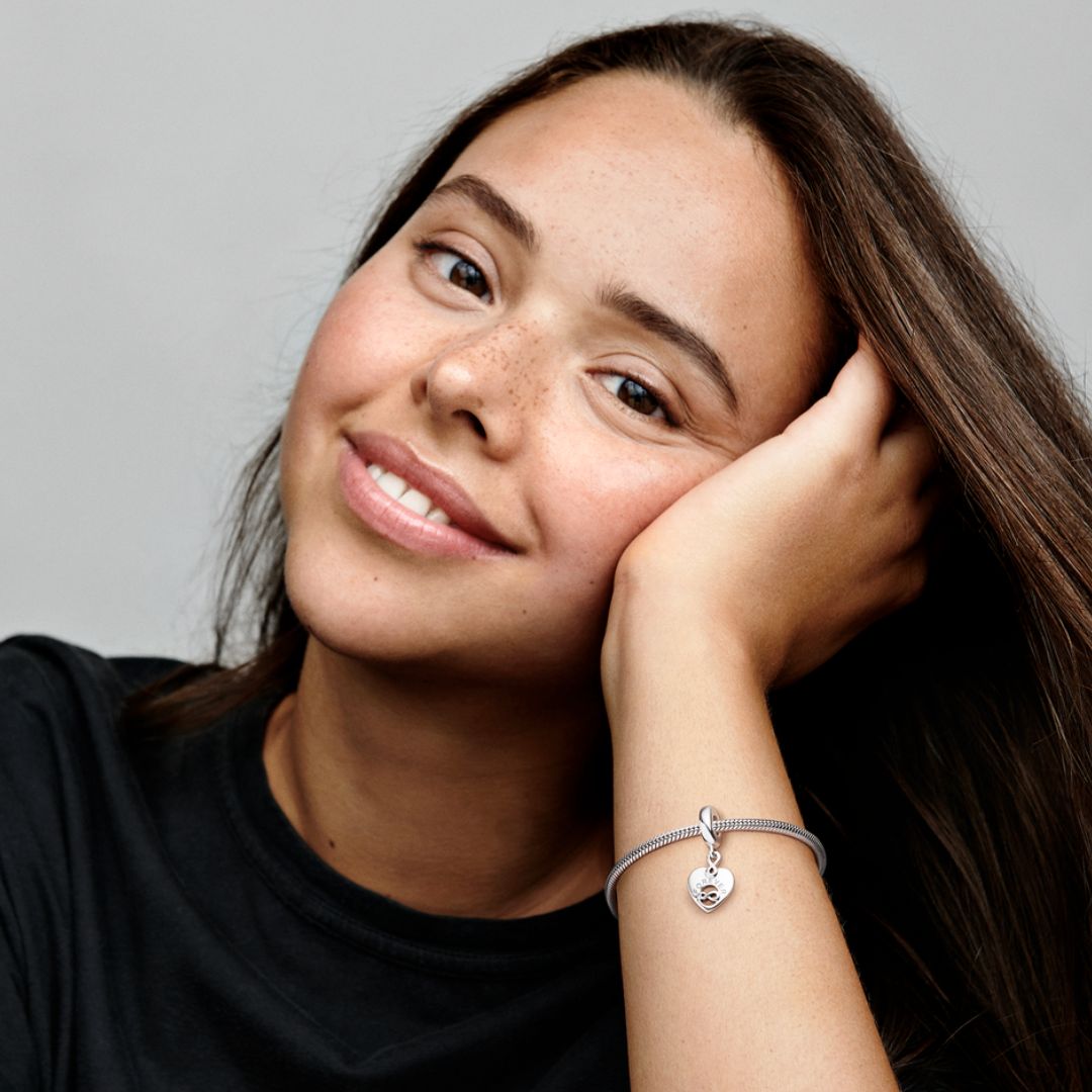 Pandora Moments Friends Forever Heart hela, hopea, 799294C01