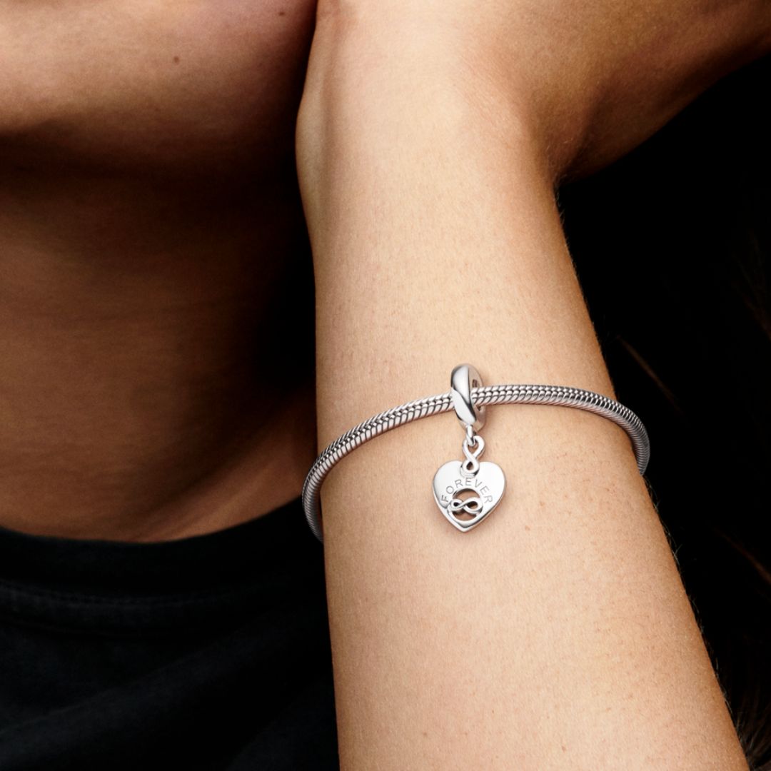 Pandora Moments Friends Forever Heart hela, hopea, 799294C01