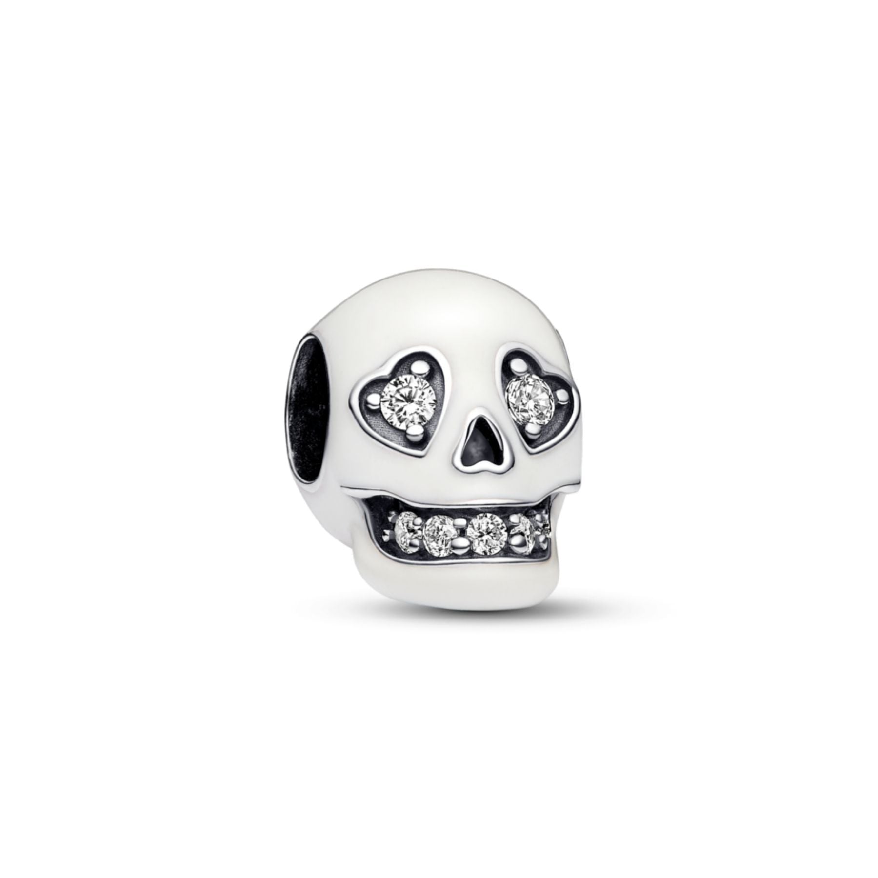 Pandora Moments Glow-in-the-dark Sparkling Skull hela, hopea, 792811C01