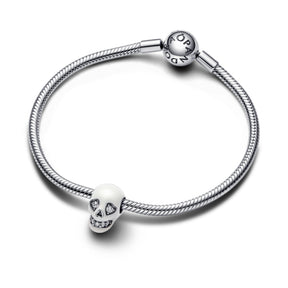 Pandora Moments Glow-in-the-dark Sparkling Skull hela, hopea, 792811C01