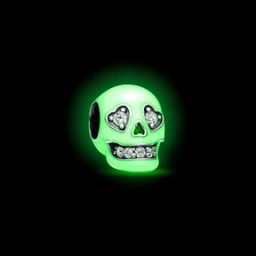 Pandora Moments Glow-in-the-dark Sparkling Skull hela, hopea, 792811C01