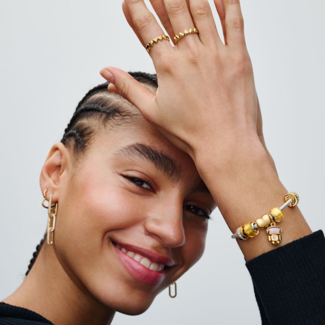 Pandora Moments Golden Mini Murano Glass hela hopea 793353C00