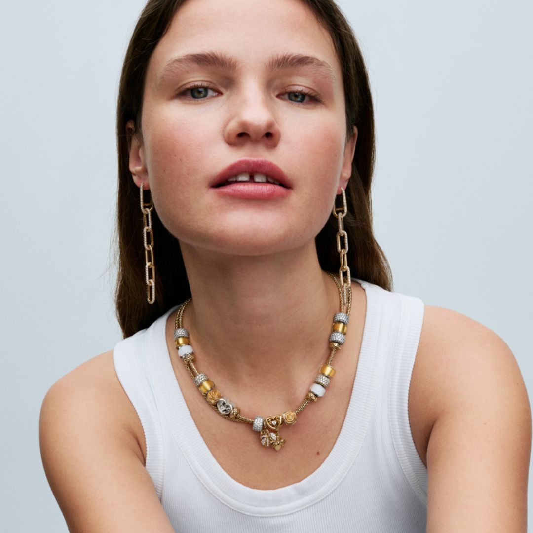 Pandora Moments Golden Mini Murano Glass hela hopea 793353C00