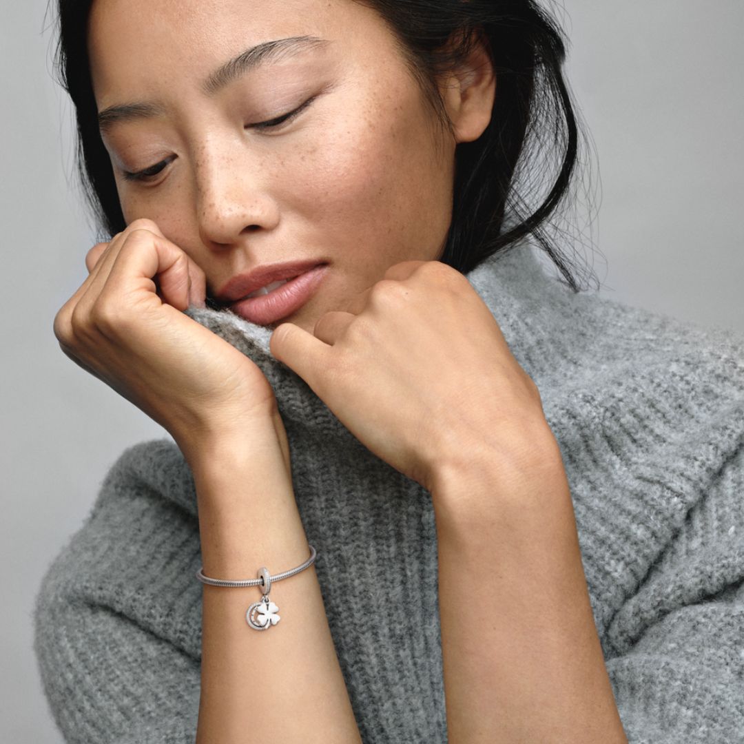 Pandora Moments Good Luck Charms hela, hopea, 792089CZ