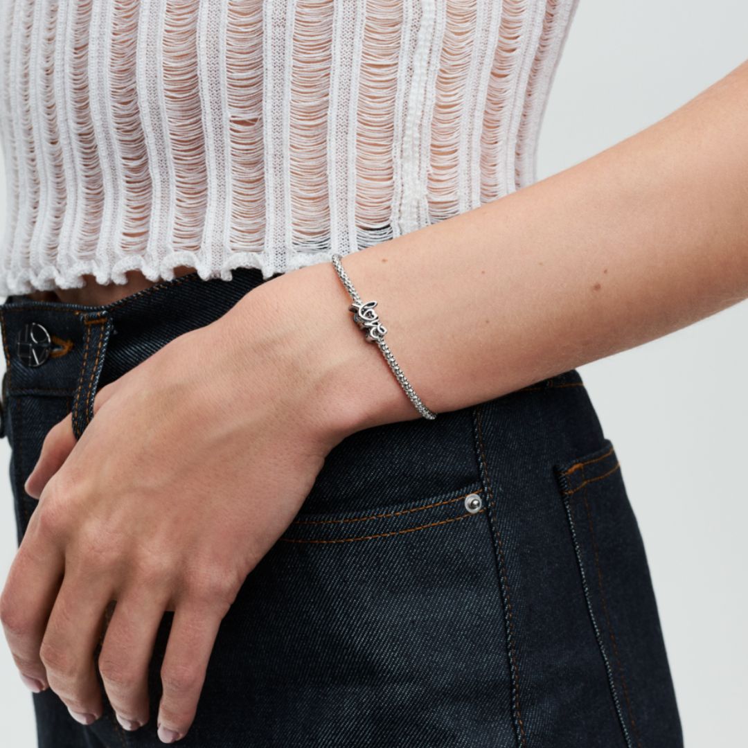 Pandora Moments Handwritten Love hela, hopea, 793055C00