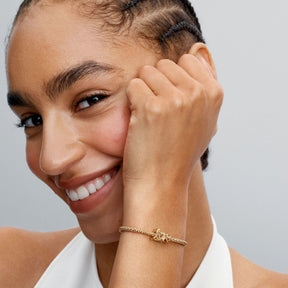 Pandora Moments Handwritten Love hela, keltakullattu, 763055C00