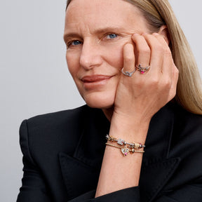 Pandora Moments Handwritten Love hela, keltakullattu, 763055C00