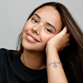 Pandora Moments Heart & Mom hela, hopea, 799402C01