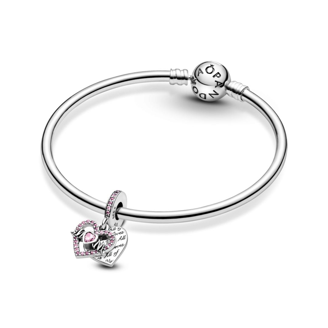 Pandora Moments Heart & Mom hela, hopea, 799402C01