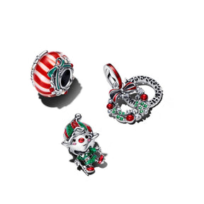 Pandora Moments Holiday Wreath Double hela, hopea, 794238C01