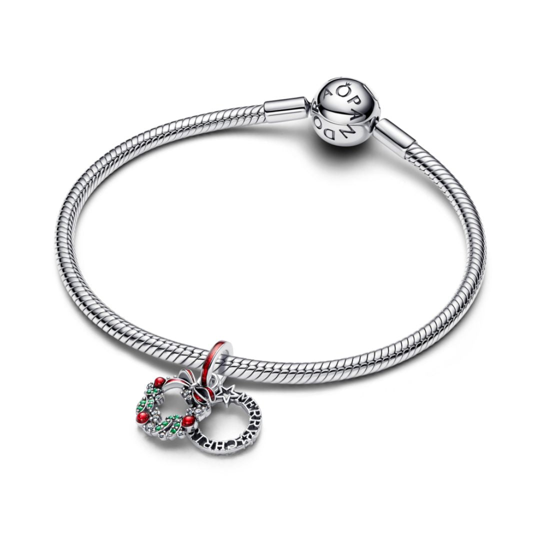 Pandora Moments Holiday Wreath Double hela, hopea, 794238C01