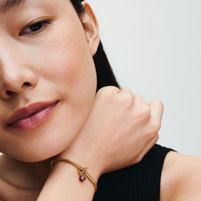 Pandora Moments January Red Eternity Circle hela, keltakullattu, 763462C01