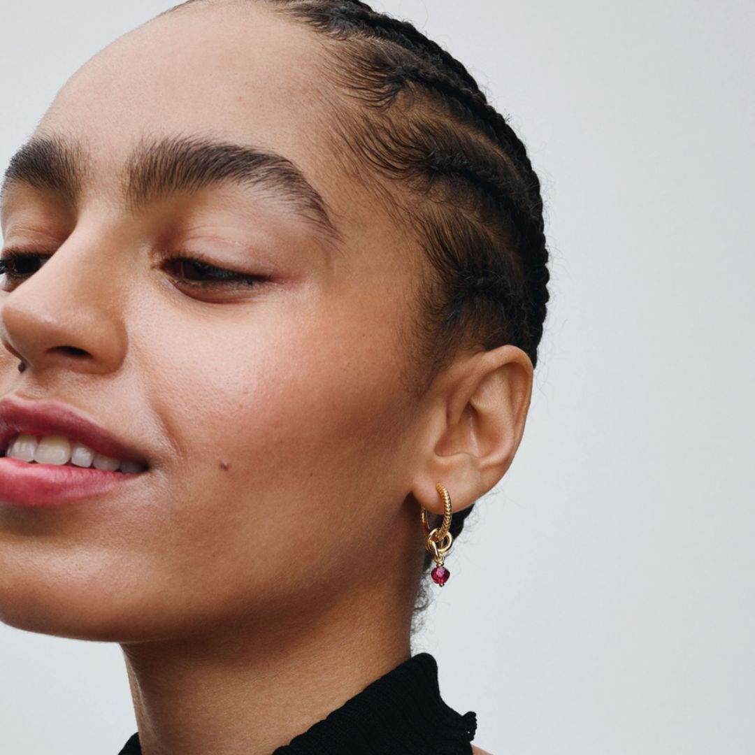 Pandora Moments July True Red Eternity Circle hela, keltakullattu, 763462C07