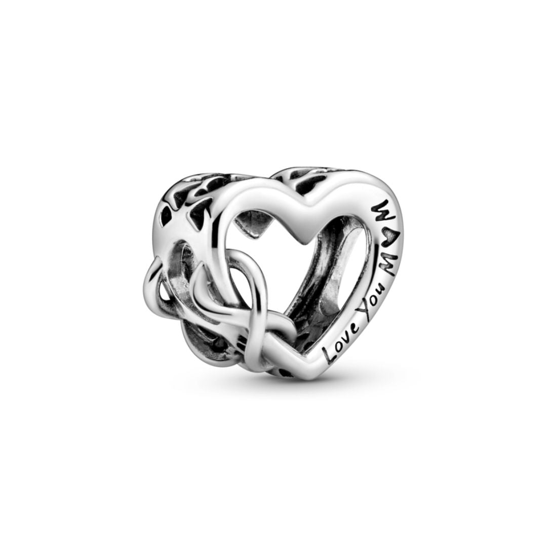 Pandora Moments Love You Mom Infinity Heart hela, hopea, 798825C00