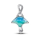 Pandora Moments Manta Ray hela, hopeaa, 794685C01
