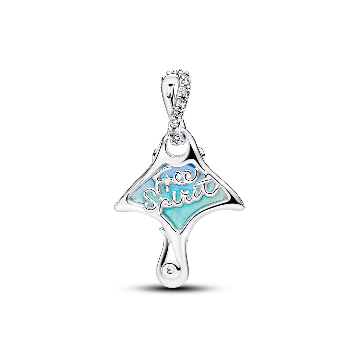 Pandora Moments Manta Ray hela, hopeaa, 794685C01