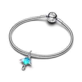 Pandora Moments Manta Ray hela, hopeaa, 794685C01