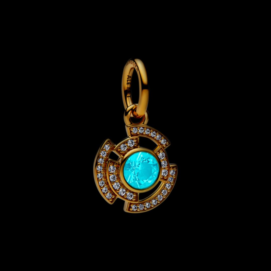 Pandora Moments Marvel Iron Man Arc Reactor hela, keltakullattu, 764216C01