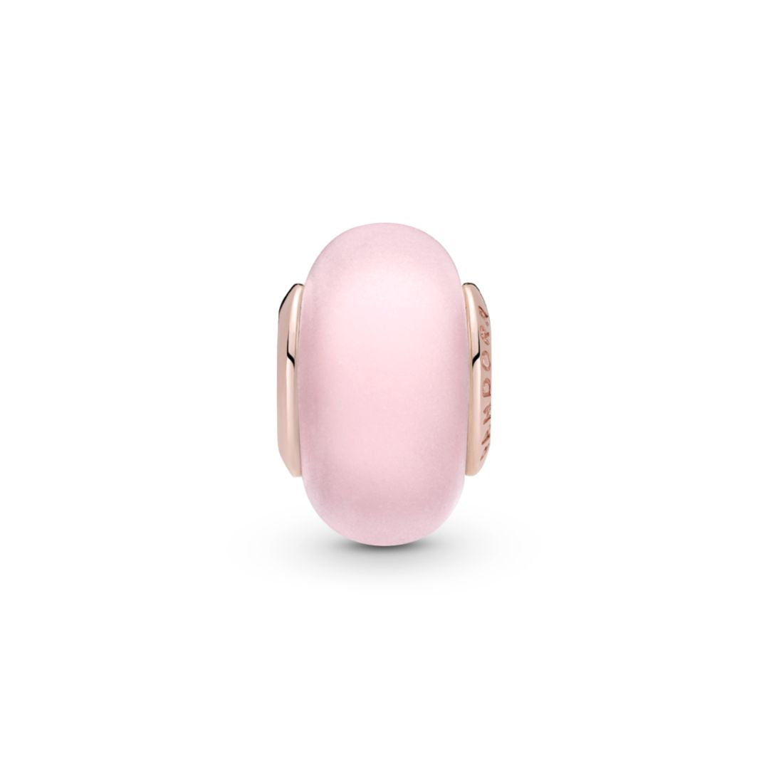 Pandora Moments Matte Pink Murano Glass hela, ruusukullattu, 789421C00