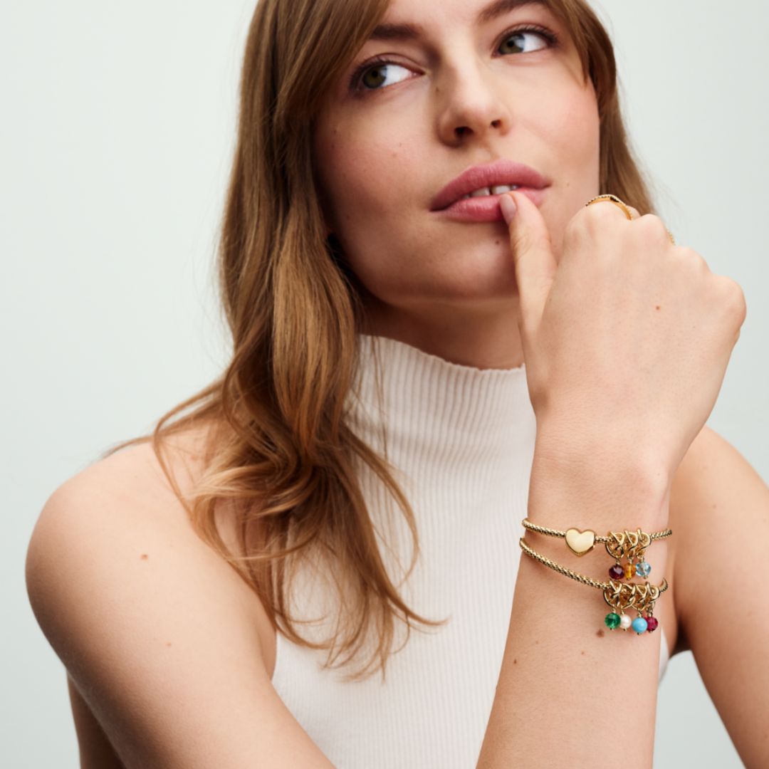 Pandora Moments May Royal Green Circle hela, keltakullattu, 763462C05