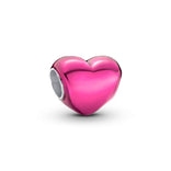 Pandora Moments Metallic Pink Heart hela, hopea, 793337C03