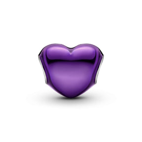 Pandora Moments Metallic Purple Heart hela, hopea, 793337C01