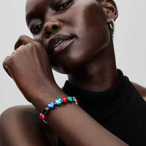 Pandora Moments Metallic Purple Heart hela, hopea, 793337C01