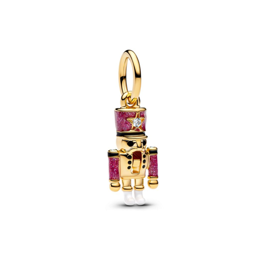 Pandora Moments Moveable Nutcracker hela, keltakullattu, 763583C01
