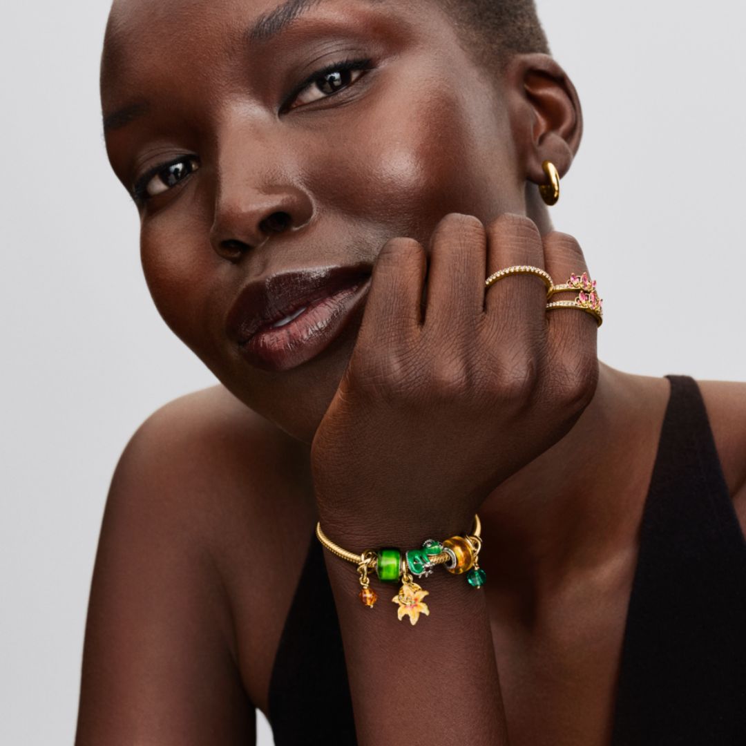 Pandora Moments November Honey Eternity Circle hela, keltakullattu, 763462C11