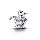 Pandora Moments Openwork Sea Turtle hela, hopeaa, 794697C01