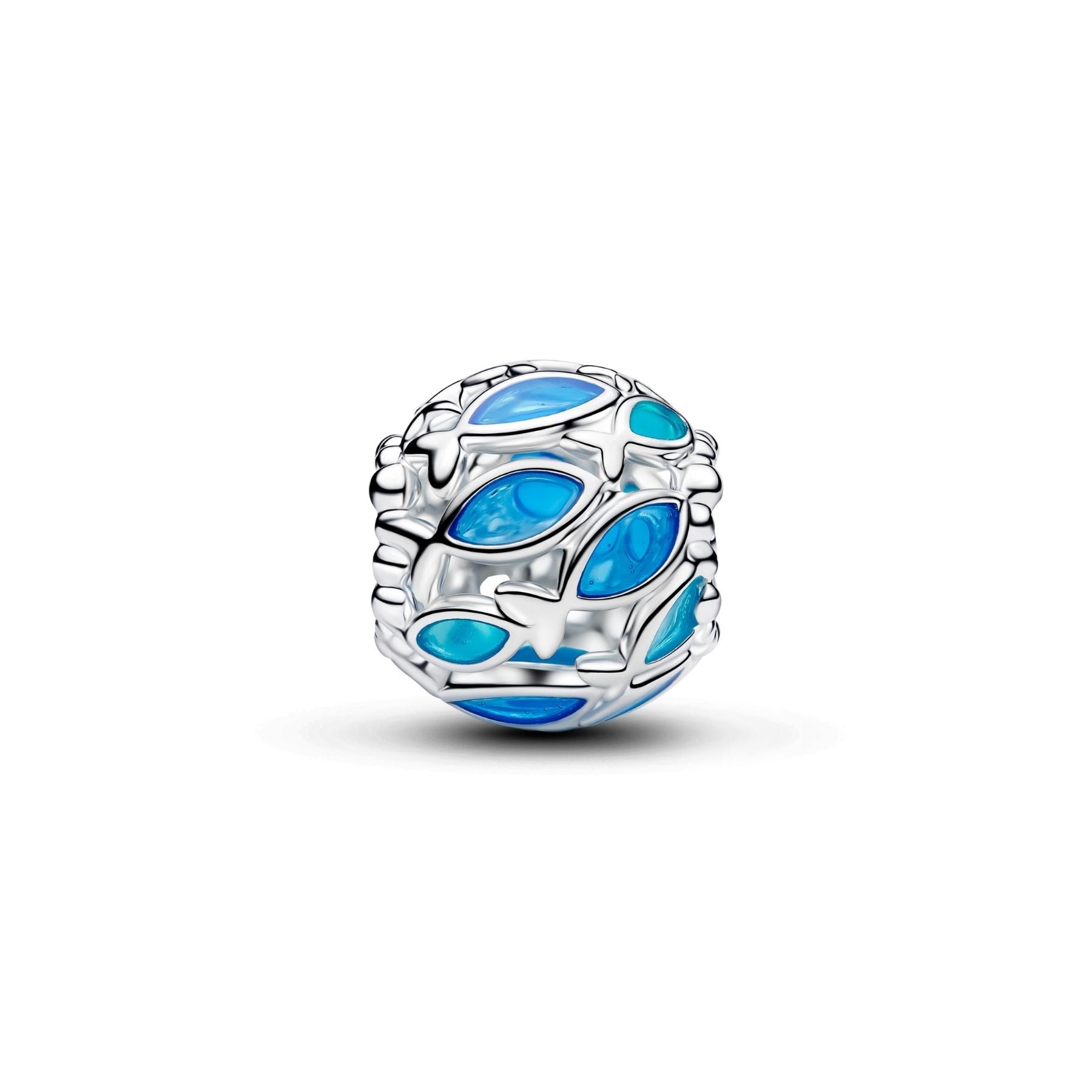 Pandora Moments Openwork Swimming Fish hela, hopeaa, 794699C01