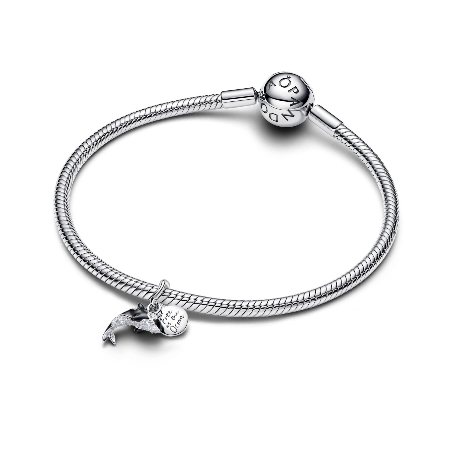 Pandora Moments Orca lukkopala, hopeaa, 794683C01