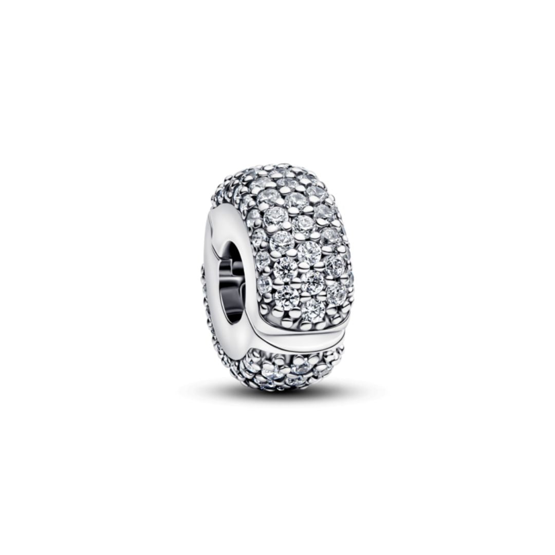 Pandora Moments Pavé lukkopala, hopea, 794032C01