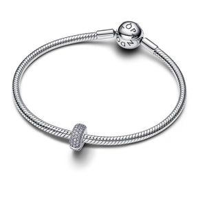 Pandora Moments Pavé lukkopala, hopea, 794032C01