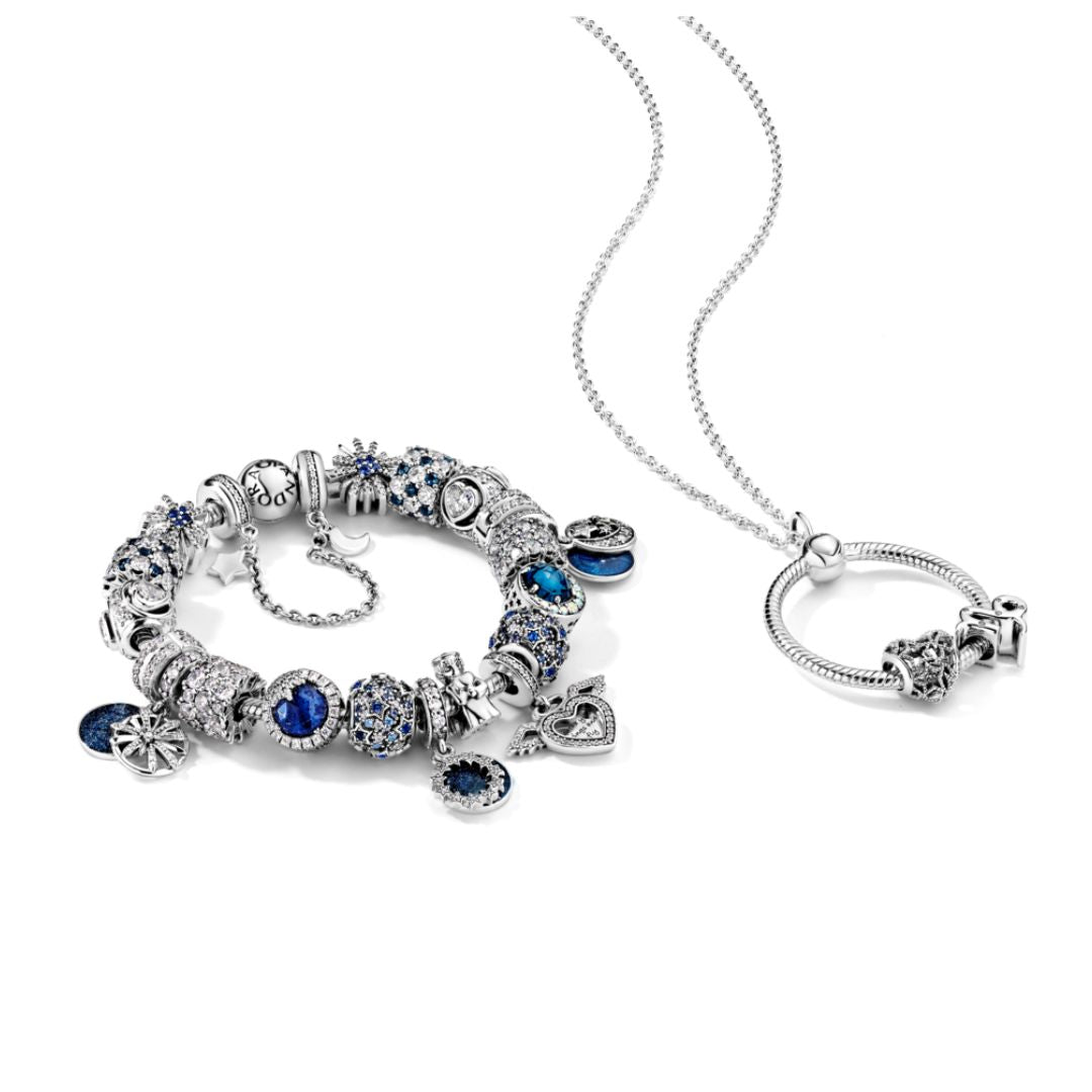 Pandora Moments Pave lukkopala, hopea, 798422C01