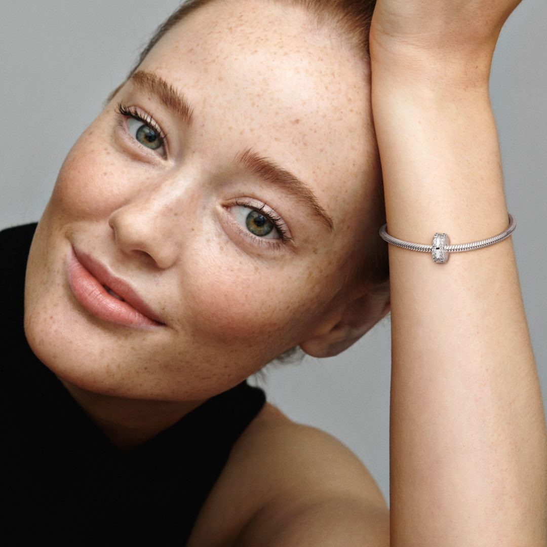 Pandora Moments Pave lukkopala, hopea, 798422C01