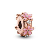 Pandora Moments Pink Daisy Spacer lukkopala, ruusukullattu, 788809C01