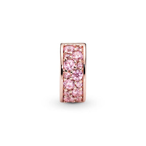 Pandora Moments Pink Pavé lukkopala, ruusukullattu, 781817PCZ