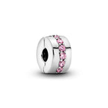 Pandora Moments Pink Sparkling Row lukkopala, hopea, 791972PCZ