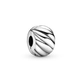 Pandora Moments Polished Feathered Clip lukkopala, hopea, 791752