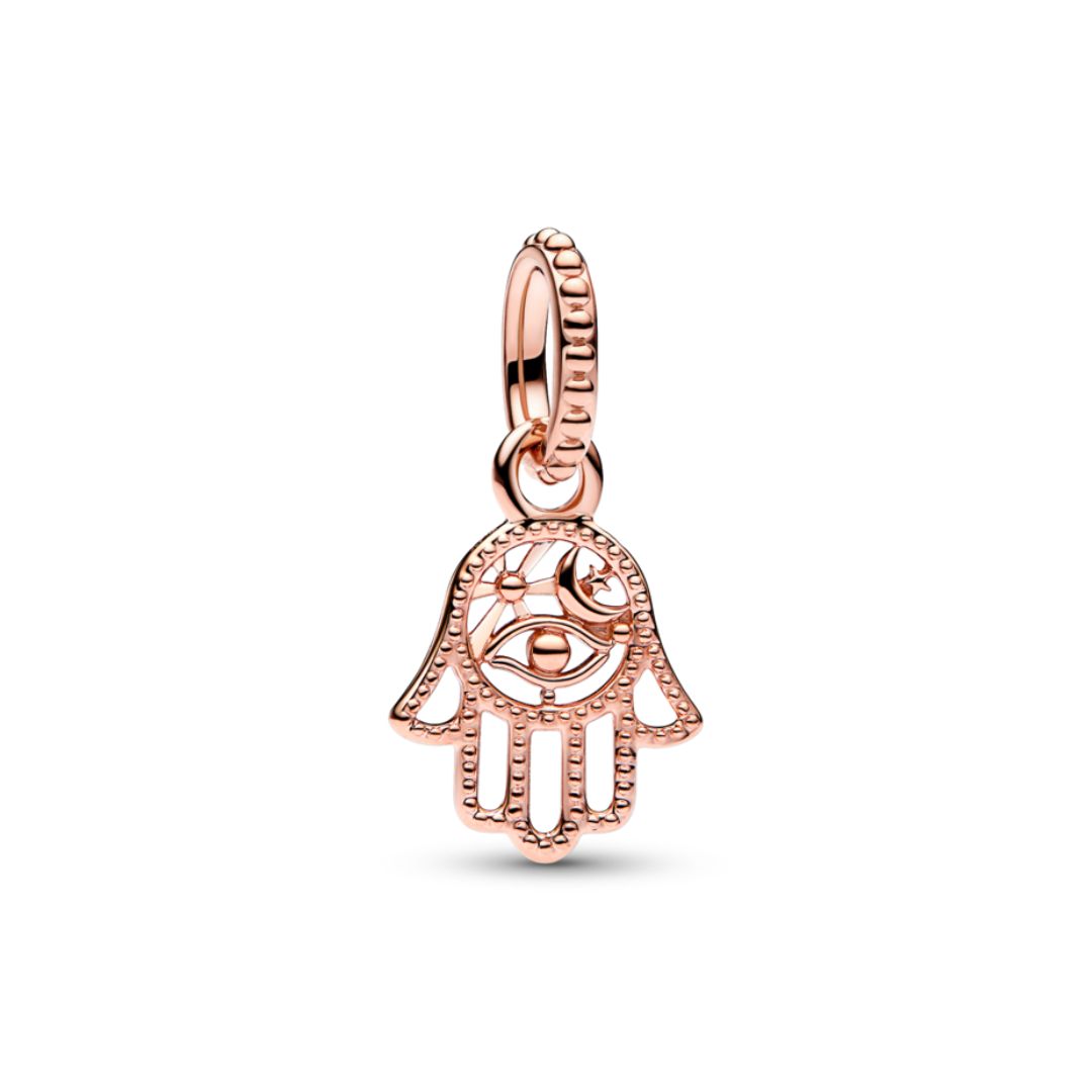 Pandora Moments Protective Hamsa Hand hela, ruusukullattu, 789144C00