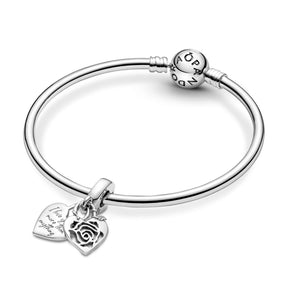 Pandora Moments Rose Heart Padlock hela, hopea, 790086C00