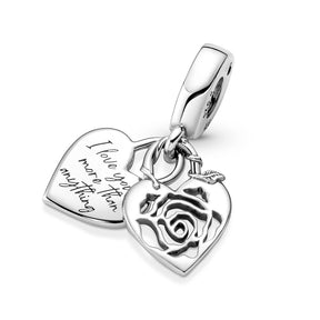 Pandora Moments Rose Heart Padlock hela, hopea, 790086C00