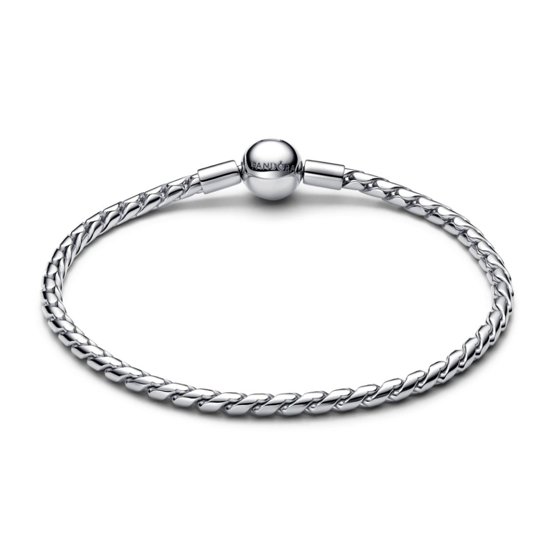 Pandora Moments Round Clasp Wing Chain rannekoru, hopea, 594028C00