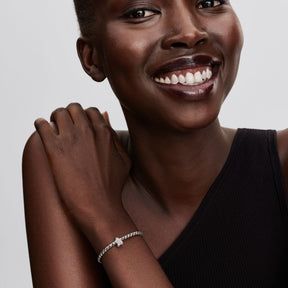 Pandora Moments Round Clasp Wing Chain rannekoru, hopea, 594028C00