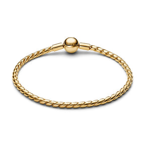 Pandora Moments Round Clasp Wing Chain rannekoru, keltakullattu, 564028C00