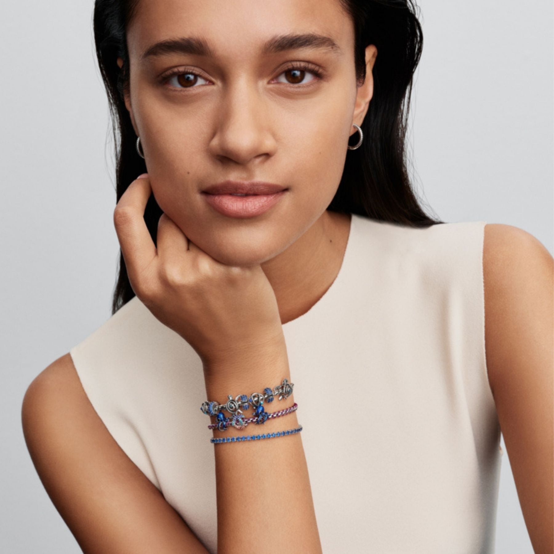 Pandora Moments Royal Blue Stone lukkopala, hopeaa, 794700C01