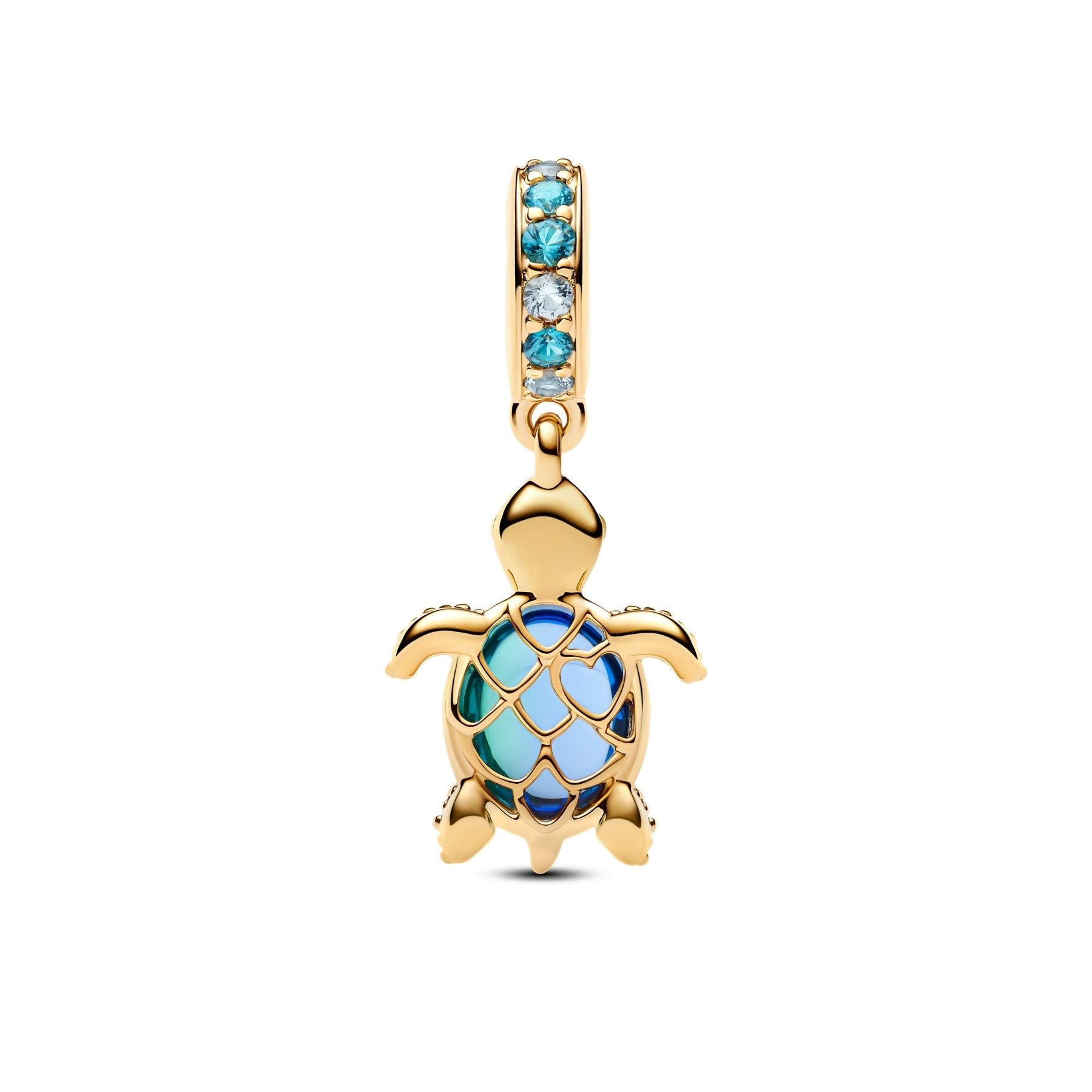 Pandora Moments Sea Turtle Murano Glass riipus, kullattu, 768939C01