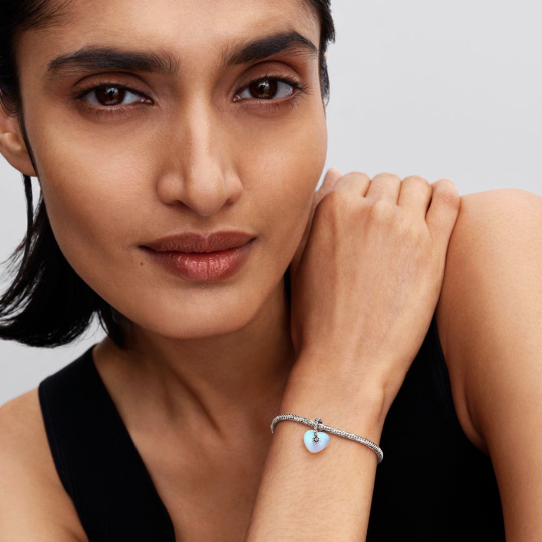 Pandora Moments Shooting Star & Heart hela, hopea, 794143C01